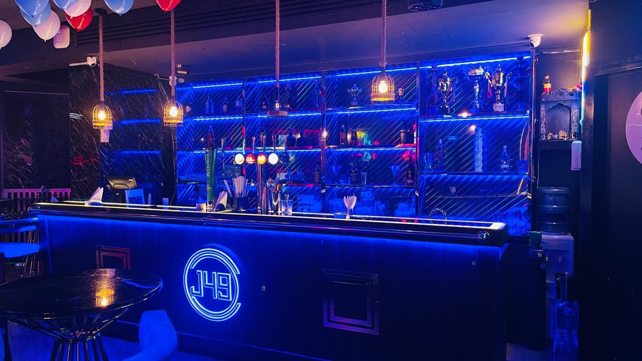 Vibrant Neon Bar Design