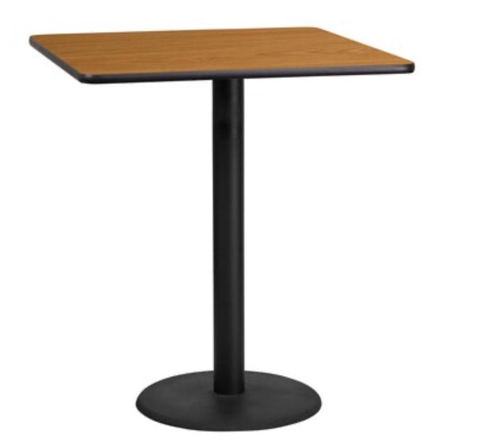Square Oak Bar Table