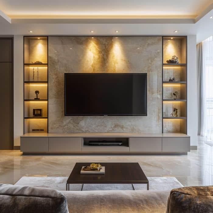 Marble Entertainment Wall