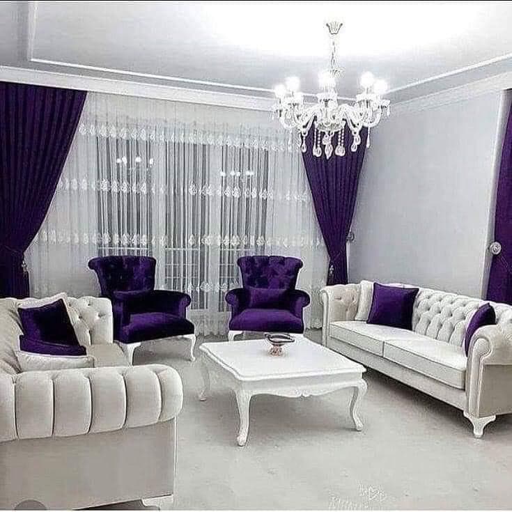 Purple Classic Living Room