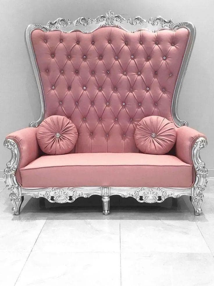 Royal Pink Tufted Loveseat