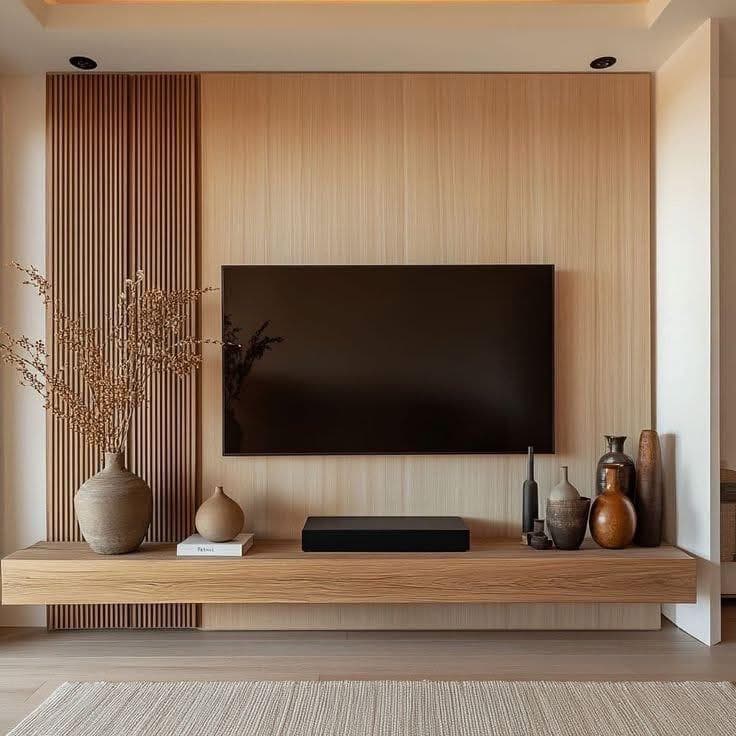 Wooden Minimal TV Unit