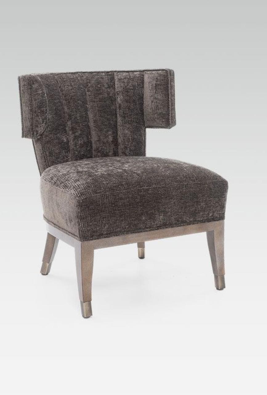 Charcoal Wingback Chair